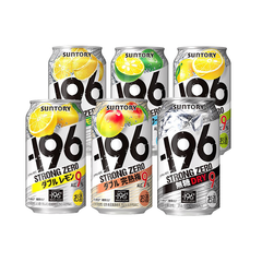 <Cartons =24CANS>Suntory -196 Strong Zero Beer 350ml 9% Lemon Plum Sugar-Free 6% Japan Import