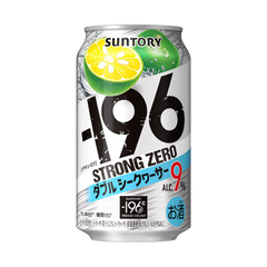 <Cartons =24CANS>Suntory -196 Strong Zero Beer 350ml 9% Lemon Plum Sugar-Free 6% Japan Import