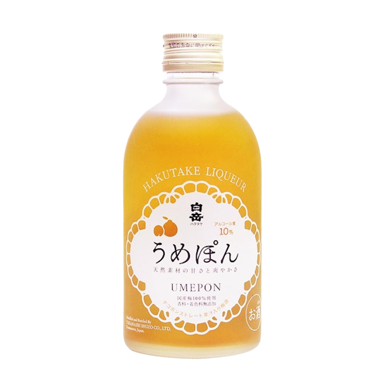 Hakutake Liqueur Umeshu Yuzumon 300ml 10% Japan Import