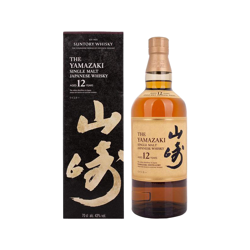 Suntory Yamazaki 12 Year Old Single Malt Whisky Japanese Whisky 700ml 43%