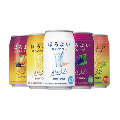 Assorted Suntory Horoyoi Chu-Hi Beer 350ml 3% Grape Umeshu Salty White Grape Cream Soda Lemond Mikan Yuzu Lemon