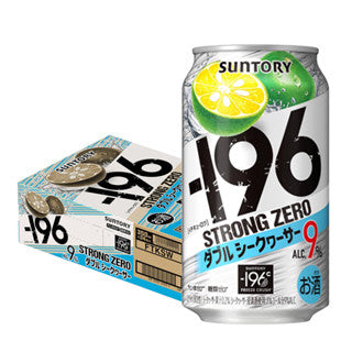 <Cartons =24CANS>Suntory -196 Strong Zero Beer 350ml 9% Lemon Plum Sugar-Free 6% Japan Import